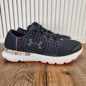 Under Armour Speedform Gemini 3 City RE Running Shoes Womens Sz 9 Black Sneakers